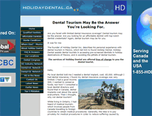 Tablet Screenshot of holidaydental.ca